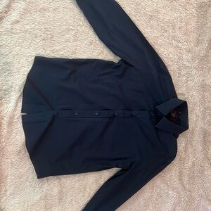 Navy blue Untuckit long sleeve